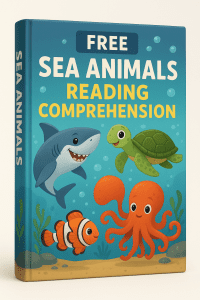 FREE SEA ANIMALS READING COMPREHENSION